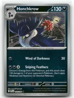 Honchkrow 058/094 Reverse Holo Phantasmal Flames Pokemon TCG - Image 1
