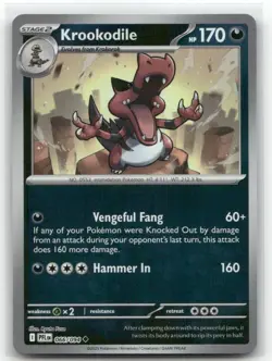 Krookodile 066/094 Reverse Holo Phantasmal Flames Pokemon TCG - Image 1