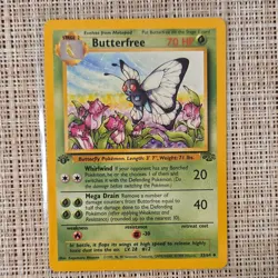 Pokemon Butterfree Jungle 1st Edition Regular 33/64 Uncommon 70 HP English - Image 1