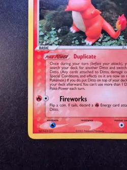 2005 Pokemon Ditto (Charmander) EX Delta Species Regular Non-Holo 61/113 - Image 4