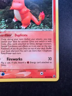 2005 Pokemon Ditto (Charmander) EX Delta Species Regular Non-Holo 61/113 - Image 5