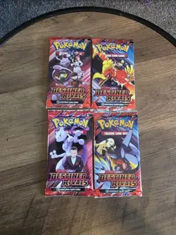 💥Pokemon TCG Scarlet & Violet Destined Rivals 4x Booster Pack (Full Art Set)💥 - Image 1