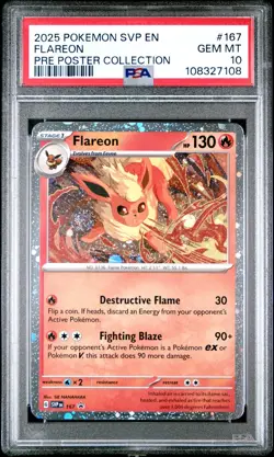 Flareon 167/131 PSA 10 Svp Black Star Promo Pokemon - Image 1