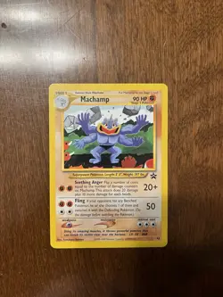 Pokemon Machamp Black Star Promo #43 WOTC 2000 Vintage Rare LP-NM - Image 1
