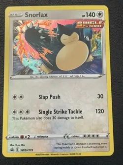 Snorlax SWSH119 SWSH: Sword & Shield Black Star Promo Pokemon TCG - Image 1