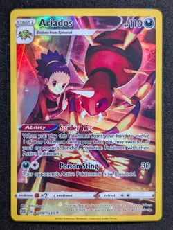Ariados TG09/TG30 SWSH09: Brilliant Stars Trainer Gallery Pokemon NM Holo - Image 1