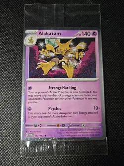 Alakazam 082/167 Cosmos Holo - Twilight Masquerade Promo SEALED - Pokemon TCG - Image 1