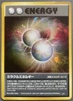 Pokemon TCG Miracle Energy WOTC Holo Japanese Damaged - Image 1