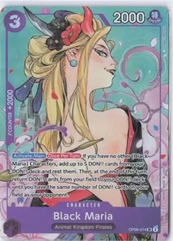 Black Maria OP08-074 SR Parallel - Illustration Box Vol 2 Promo - Textured NM - Image 1