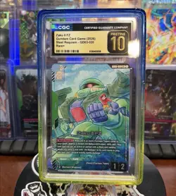 CGC Pristine 10 Zaku II FZ R+ || Gundam GD03 || - Image 1