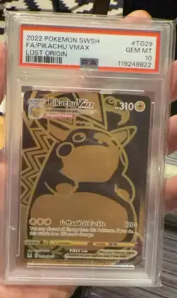 PSA 10 Pikachu VMAX (Secret) Tg29/Tg30 Swsh11: Lost Origin - Image 1