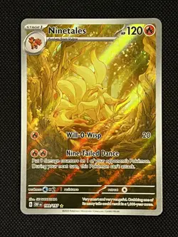 Ninetales 199/197 Illustration Rare Obsidian Flames Pokemon NM Card - Image 1