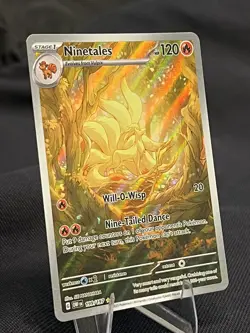 Ninetales 199/197 Illustration Rare Obsidian Flames Pokemon NM Card - Image 2