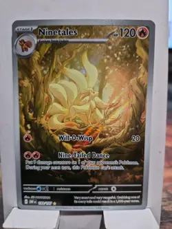 Pokemon Obsidian Flames Ninetales Illustration Rare Card 199/197 NM Condition - Image 1