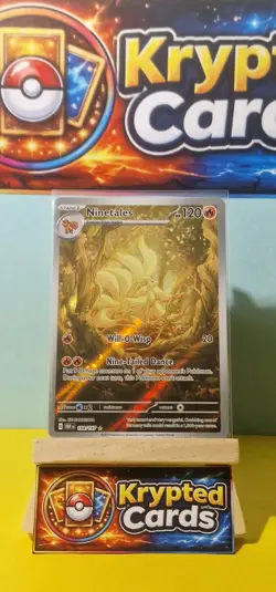 Pokemon Obsidian Flames Ninetales Illustration Rare Card 199/197 NM Condition - Image 1