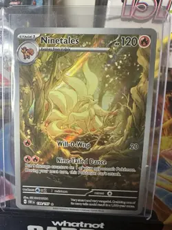 Pokemon TCG Card Ninetales 199/197 Obsidian Flames Illustration Rare - NM - Image 1