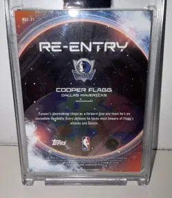 Topps Chrome Cosmic NBA 2025-26 Cooper Flagg RC Rookie Card Re-entry SSP - Image 2