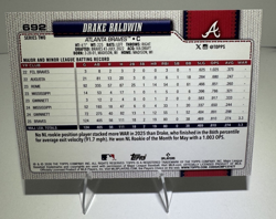2026 Topps Series 2 - Drake Baldwin Rookie Cup #692 - Rainbow Foil - Braves - Image 4