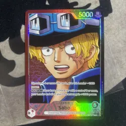 Sabo OP13-004 Alt Art Leader Carrying On His Will One Piece Card TCG English - Image 1