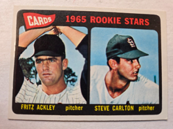 1965 TOPPS STEVE CARLTON # 477 ROOKIE CARD RC - Image 1