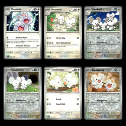 6x Maushold Tandemaus Lot Scarlet Violet Series Surging Sparks Pokemon Cards - Image 1