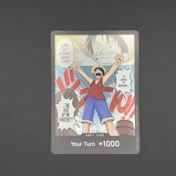 ONE PIECE TCG Monkey D. Luffy DON!! Card (Manga) (Alternate Art) ROMANCE DAWN - Image 1