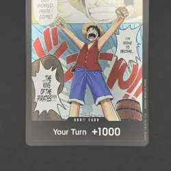 ONE PIECE TCG Monkey D. Luffy DON!! Card (Manga) (Alternate Art) ROMANCE DAWN - Image 4