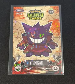 Rare Full Art Halloween Naruto Gengar Collectoons Low Pop Holo Card 🎃🤩 (a) - Image 1