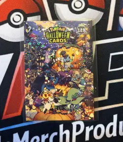 Rare Full Art Halloween Pikachu, Gengar And Friends Collectoons Low Pop Card - Image 1