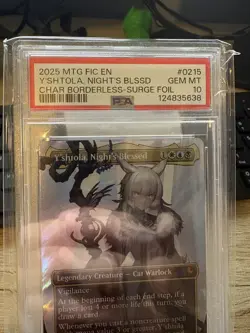 2025 MTG FINAL FANTASY #0215 Y'SHTOLA, NIGHT'S BLESSED PSA 10 - Image 3