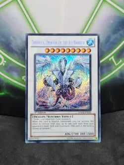 Yugioh Trishula, Dragon of the Ice Barrier HA04-EN060 Secret Rare 1st Edition NM - Image 1