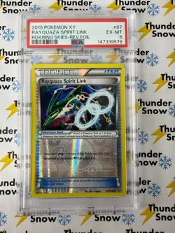 Rayquaza Spirit Link #87 2015 Pokemon XY Roaring Skies PSA 6 *ONLY 16 Graded - Image 1