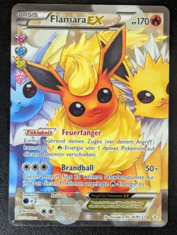 Pokemon Flamara EX XY Generationen GEN RC28 Deutsch 2016 NM-EX - Image 1