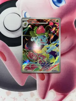 Pokemon Ivysaur 134/132 Mega Evolution Base Illustration Rare Holo Near Mint - Image 1
