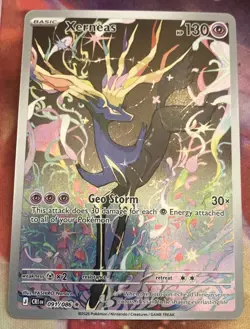 Pokemon TCG Xerneas Illustration Rare Full Art Holo 091/086 Chaos Rising NM - Image 1