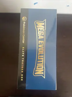 Pokemon Center Mega Evolution Base Lucario SEALED PC ETB - little tear Damage - Image 5