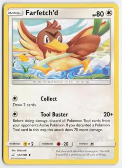 Farfetch'd 127/181 Uncommon Team Up Pokemon Lightly Played - Image 1