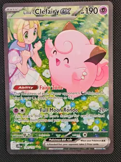 LILLIE'S CLEFAIRY EX 184/159 JOURNEY TOGETHER POKEMON NM/M 2025 - Image 1