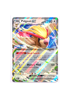 Pidgeot ex 164/197 Double Rare Holo Obsidian Flames POKEMON TCG OBF ENGLISH NM/M - Image 1