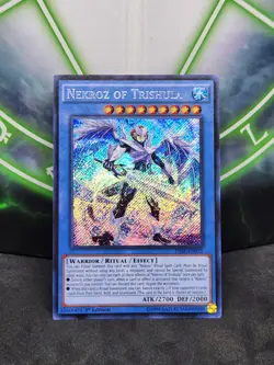 Yugioh Nekroz of Trishula THSF-EN015 Secret Rare 1st Edition NM - Image 1