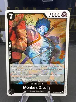 Monkey.D.Luffy OP15-092 (R) Rare Foil Adventure on Kami’s Island One Piece TCG - Image 1