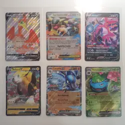 Pokemon TCG Mixed Modern ex Jumbo Card Lot Of 6 NM - Image 1
