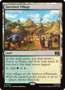 ~ Fortified Village ~ NM ~ Commander: Marvel Super Heroes ~ MTG ~ - Image 1