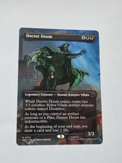 MTG Marvel Super Heroes Doctor Doom Borderless 0336 Non-Foil - Image 1