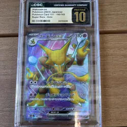 The Pokemon Company Alakazam ex 190/165 Card 151 Holo JP 2023 CGC Pristine 10 - Image 4