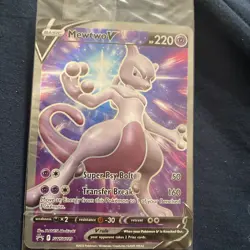 Pokemon Mewtwo v TCG Sword & Shield SWSH229 Holo Promo Card Sealed - Image 2