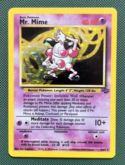 Pokemon TCG - Mr. Mime - Jungle Set - 6/64 - Holo - NM - Image 1