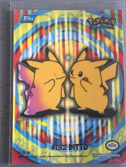 Topps Pokemon TV Animation Series 2 #132 Ditto - Image 1