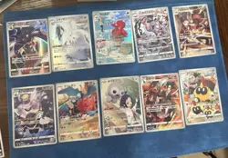 Pokemon TCG 9-Card V/VMAX Holo Lot Crobat Urshifu Rapid/Single Strike JP - Image 1