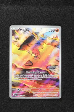Magby 186/182 Illustration Rare Paradox Rift Pokemon Near Mint - Image 1
